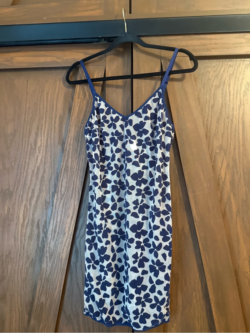 Vintage Victoria Secret Baby Doll Velvet Pattern‎ Mesh Slip Dress Sz M NWOT